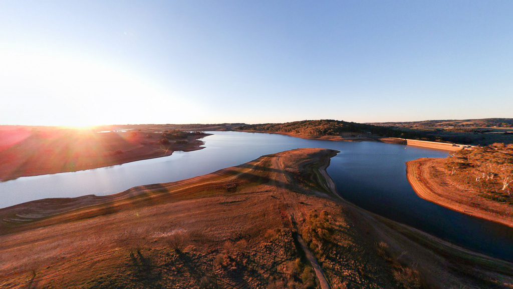 Sunset over Lake Oberon