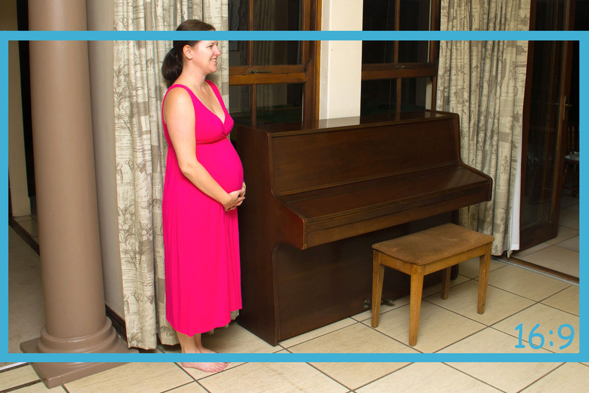 Framing your wife too tight will lead to clipping when you crop the images for video