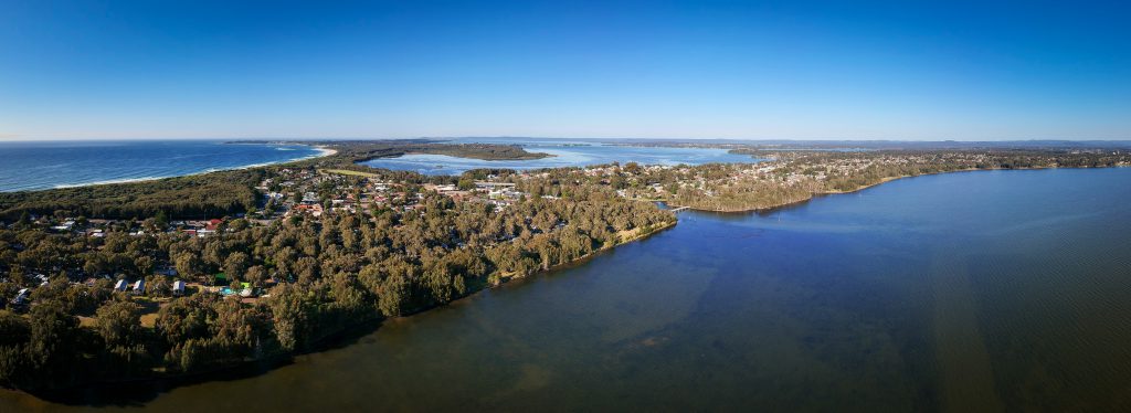 Budgewoi from the air