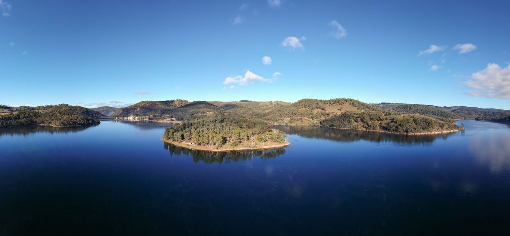 Panoramic view of Lake Lyall