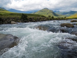 A raging Lotheni River