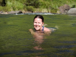 Relaxing in the river