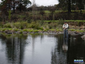 Nick fly fishing the Pholela