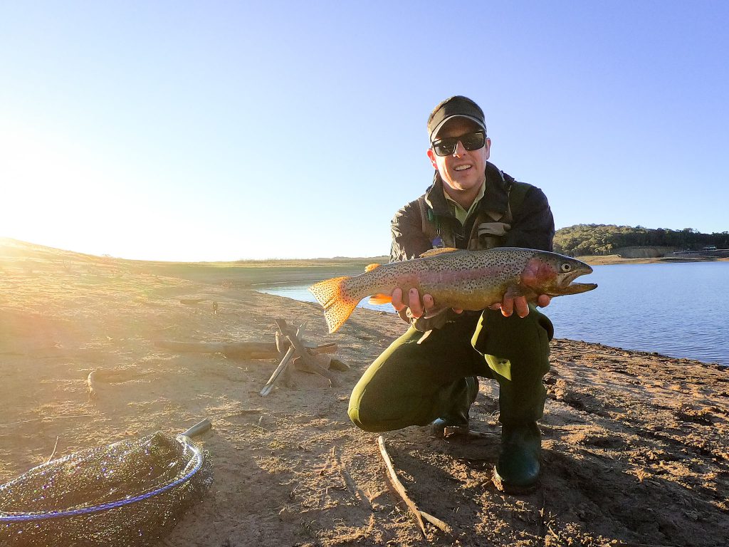 A Lake Oberon Trout, caught on fly