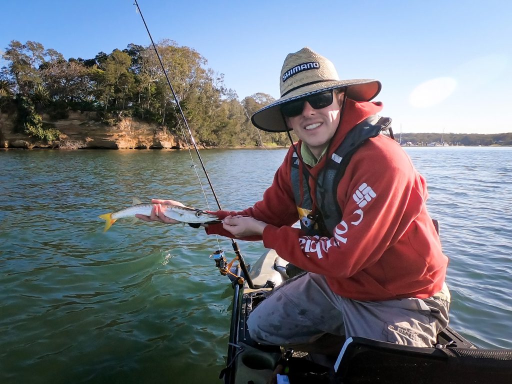 A barracuda caught on lure at Lake Macquarie