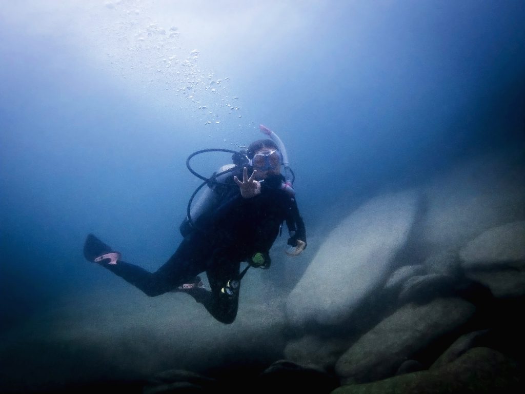 Sharon during her Open Water course