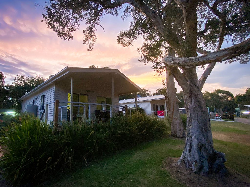 Our cabin at the Budgewoi Holiday Park