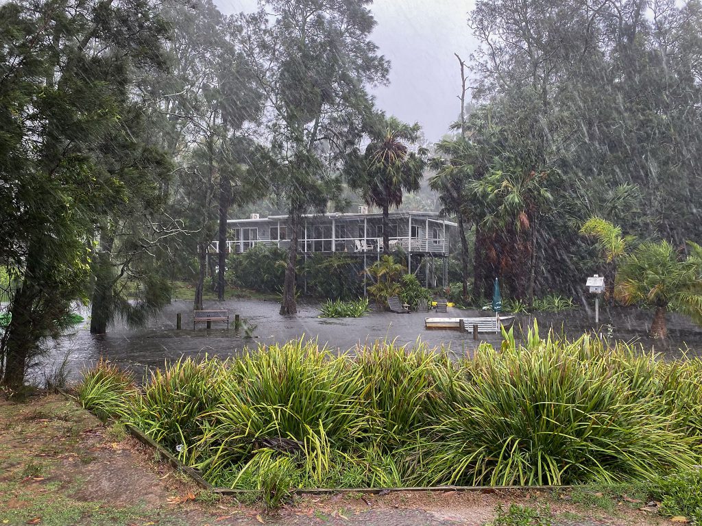 A flooding Ettalong Creek