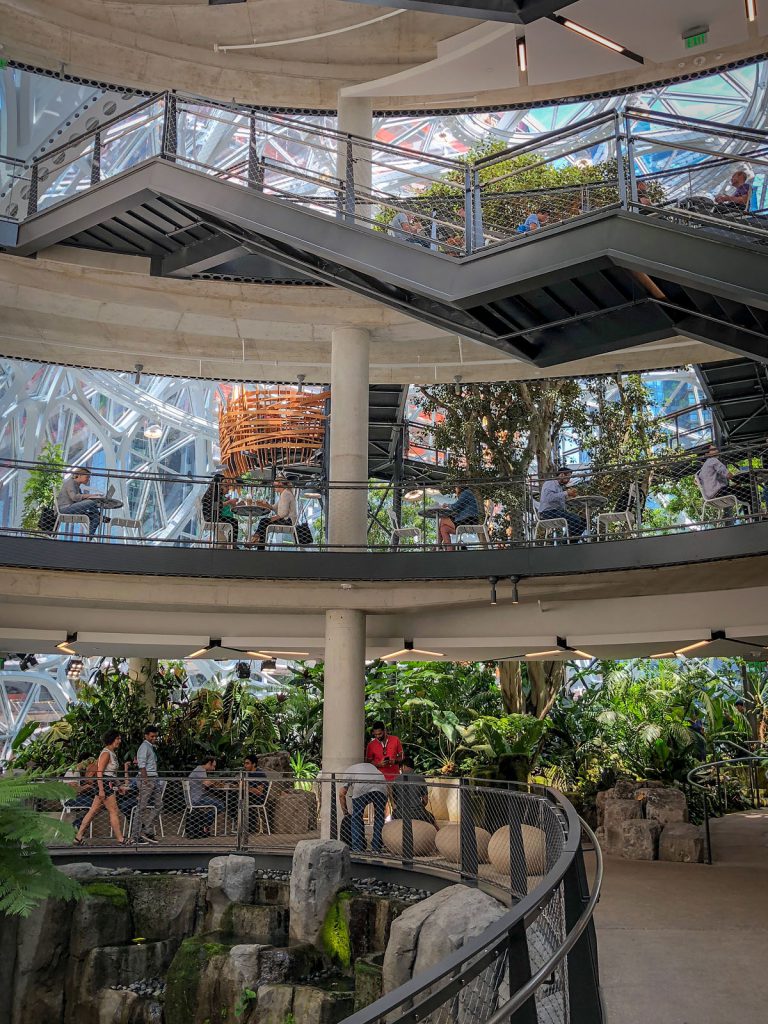 Another shot inside the Amazon Spheres