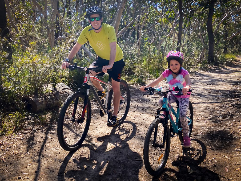 Mountain biking with Emma in the Ku-ring-gai Chase National Park