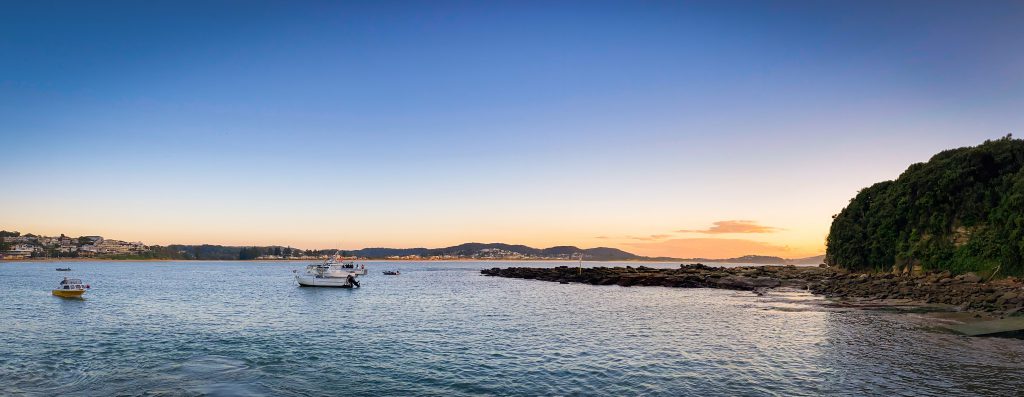 Sunrise at the Terrigal boat ramp