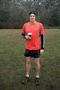 A coffee post a snowy Wimbledon parkrun