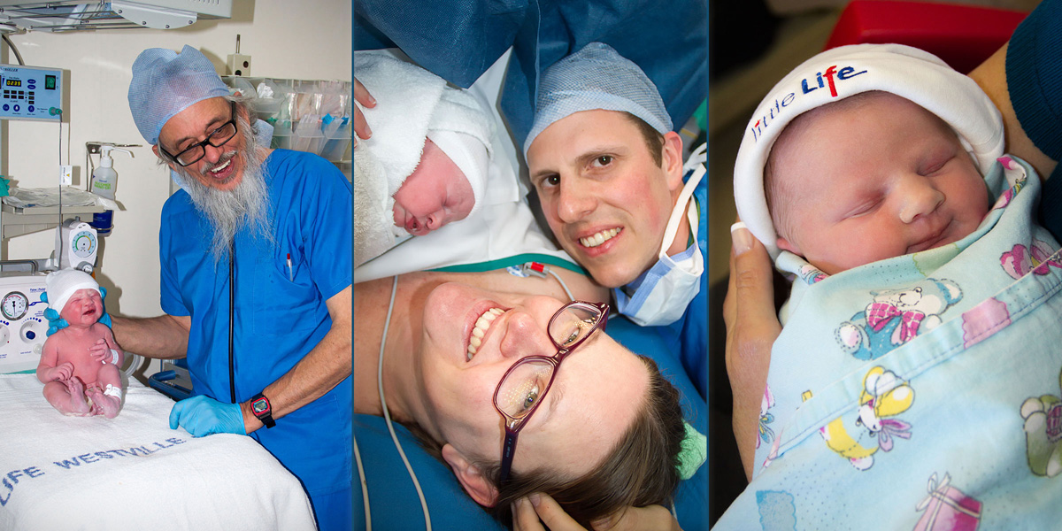 Dr Botha with Katie, our first family photo, and Katie Leigh Prior