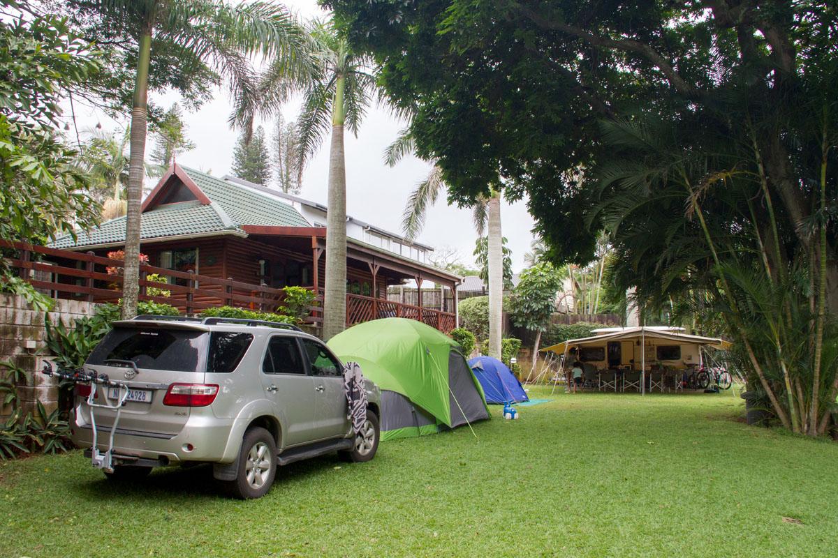 The campsites at Villa Spa