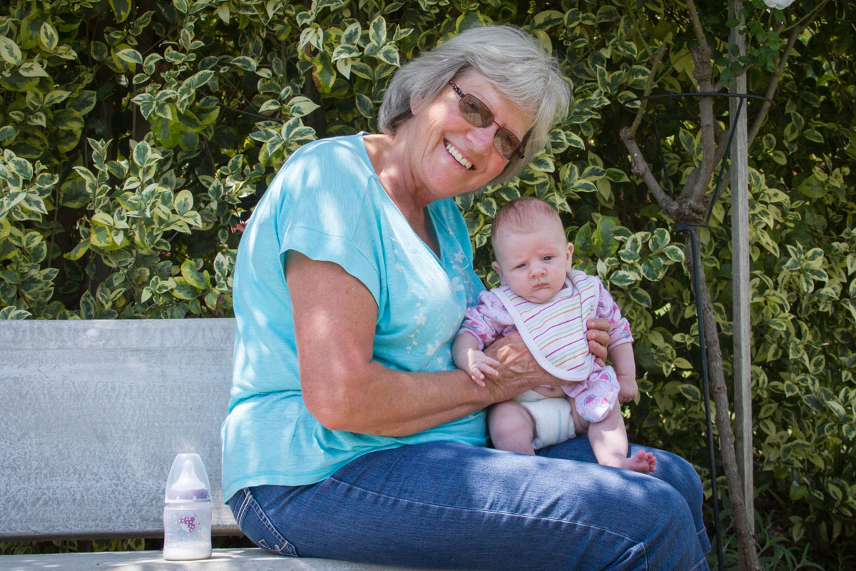Granny and Katie at Thokozisa