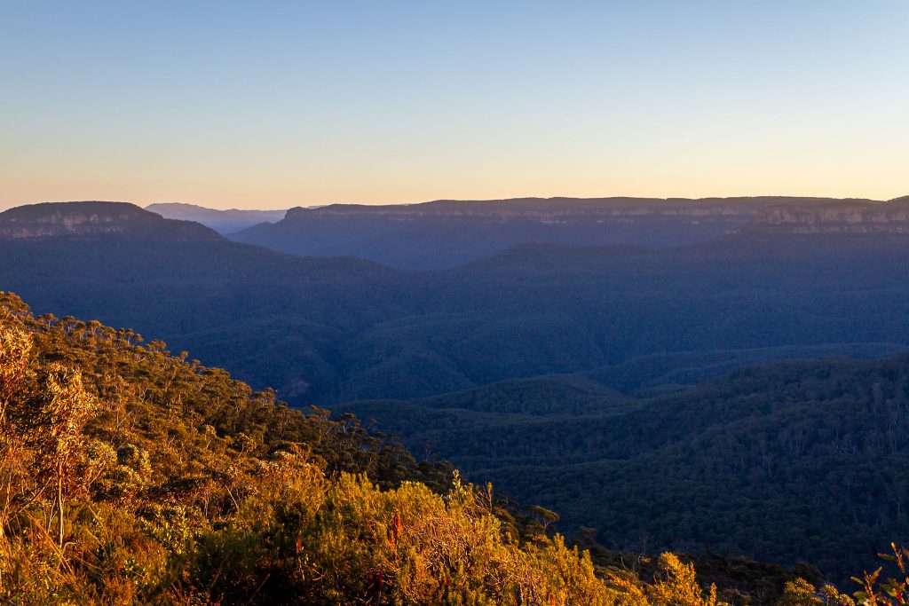 Our view of the Blue Mountains