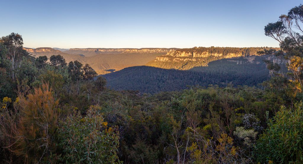 Panoramic view from the Sublime Point Lookout