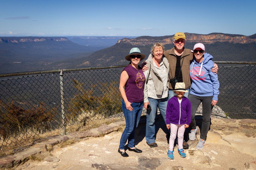 The family at Sublime Point