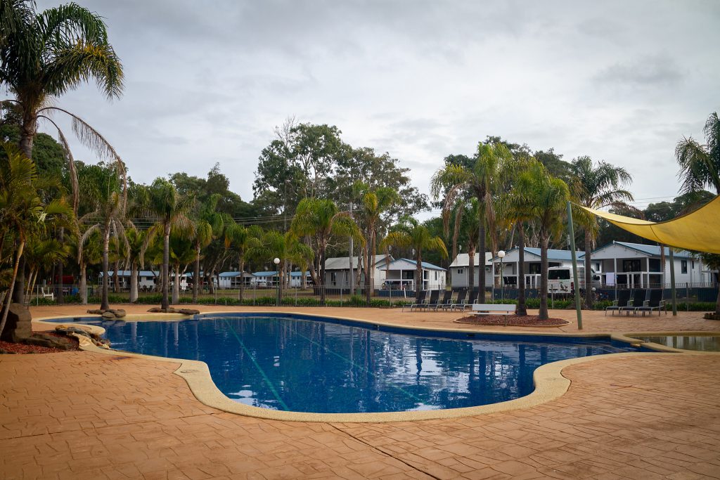 The holiday park's pool