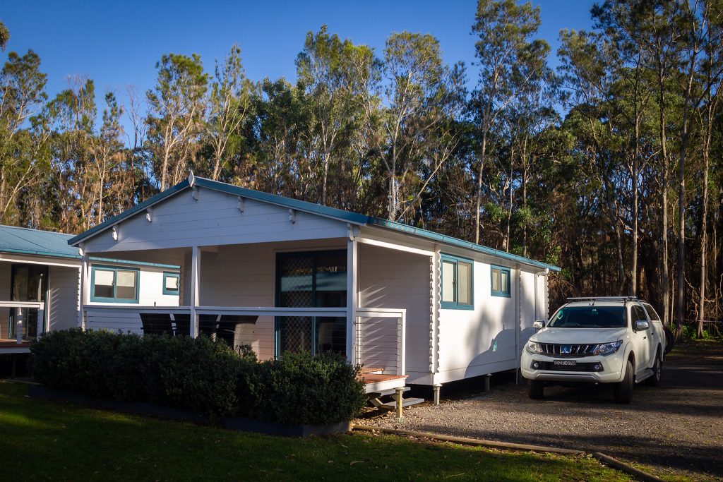 Our cabin at Racecourse Beach Tourist Park