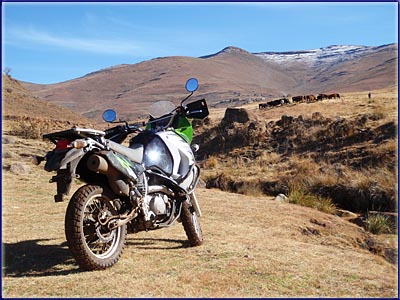 KLR650 In Lesotho