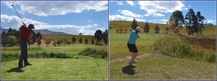 Warren And Sharon Playing Golf At Glengarry