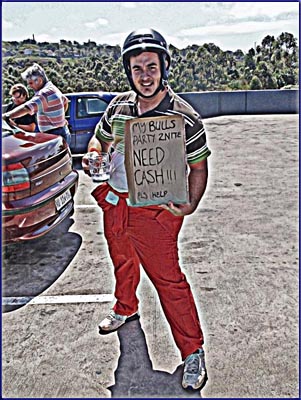 Nick Begging At His Bulls