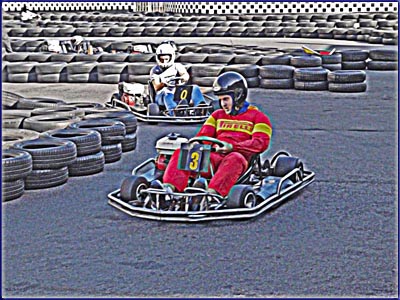 Nick Go Carting At His Bulls