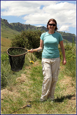 Sharon's First Self Caught Trout