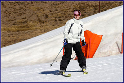 Sharon Ripping Up The Slopes
