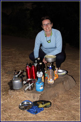 Sharon Cooking Dinner In Zulu Cave