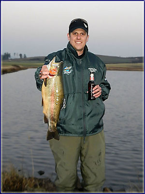 Warren Prior With An Underberg Rainbow Trout