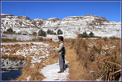Warren Fly Fishing In The Snow