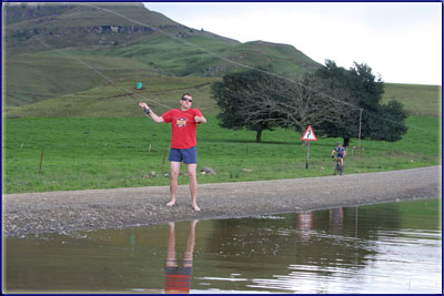 Warren Prior Fishing A Puddle