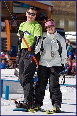 Warren And Sharon On The Ski Lift