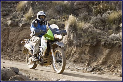 Western Riding His KLR650