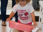 Emma with her new baba bath