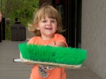 Emma having fun in camp