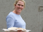 Kerry getting dinner ready