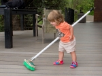 Emma sweeping